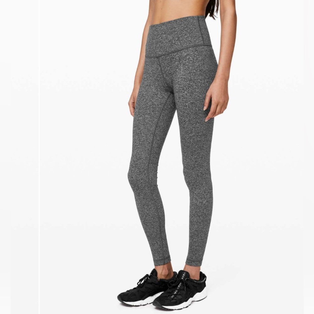 Lululemon Wunder Under HR Tight 28" *Full-On Luxtreme, Size 6, Black Heathered